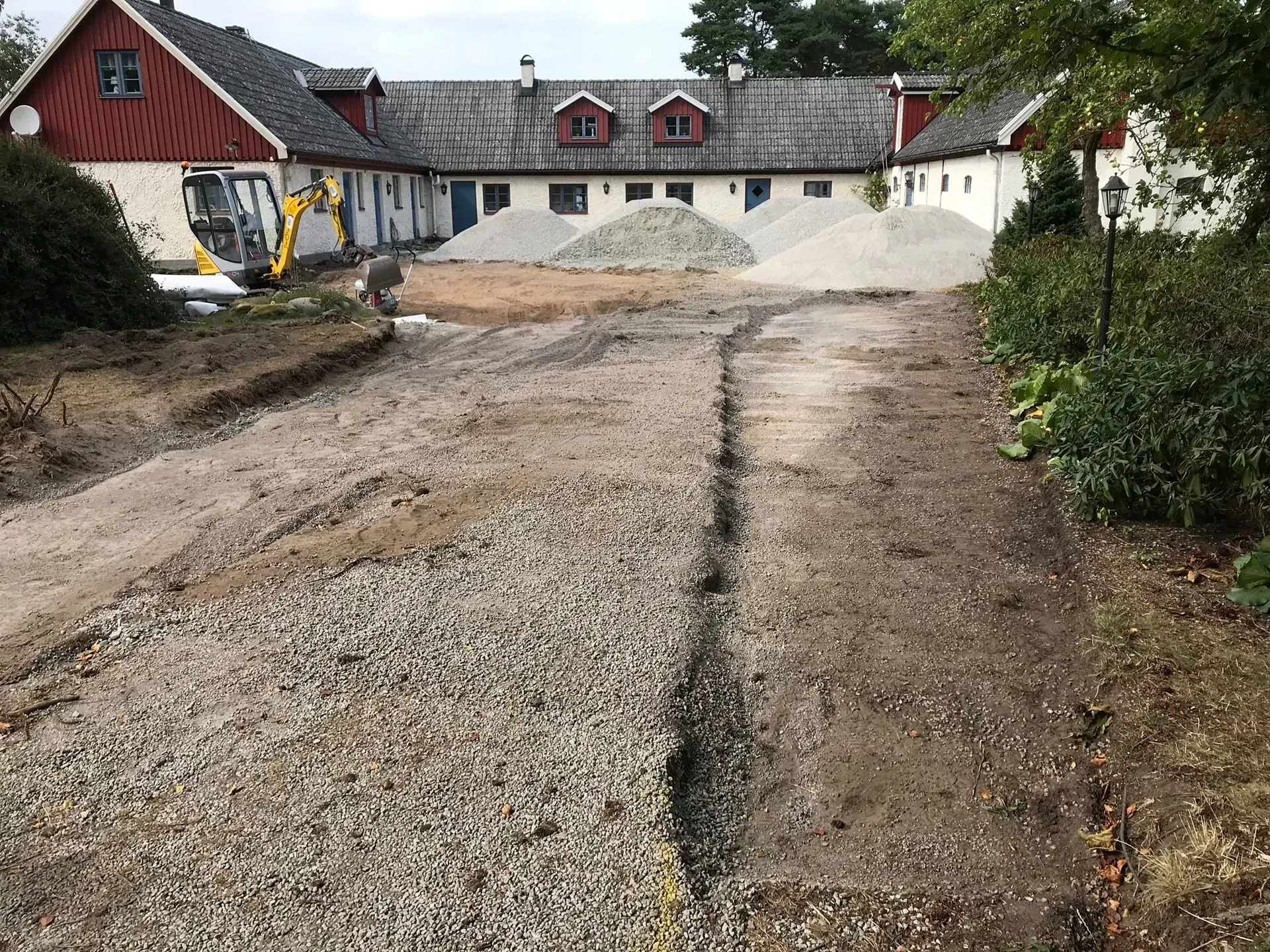 Carport och stenläggning i Flyinge – bild 2