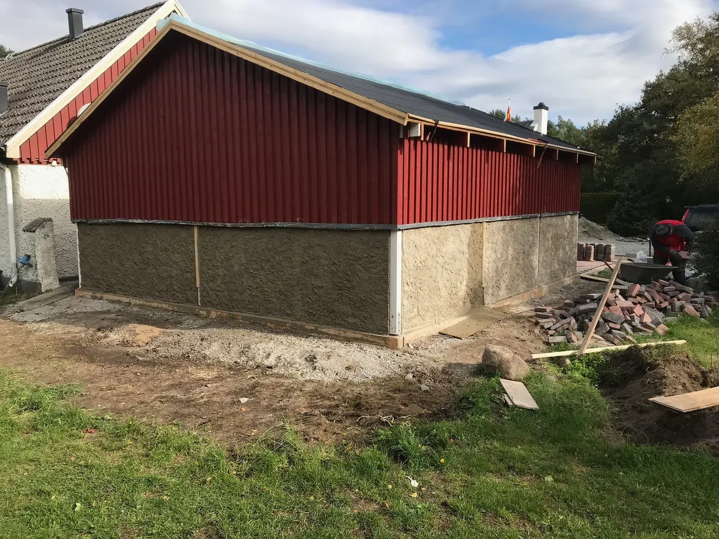 Carport och stenläggning i Flyinge – bild 5