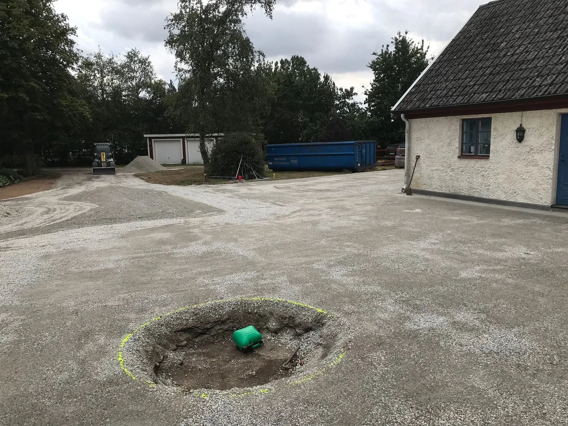 Carport och stenläggning i Flyinge – bild 7